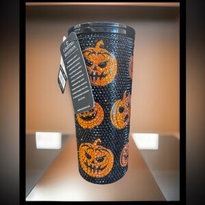 HydraPeak Halloween Pumpkin Rhinestone SS Insulated Tumbler Limited Edition NEW